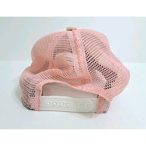 LL Bean Trucker Hat Cap Snapback Adjustable Women's Pink Mesh Logo - Picture 3 of 6